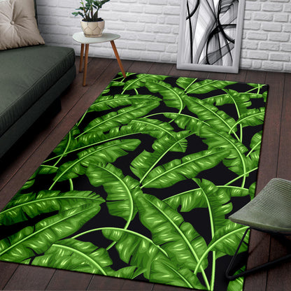 Banana Leaf Pattern Print Design BL01 Area Rugs