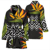 Bird Of Paradise Pattern Print Design BOP07 Women Bathrobe