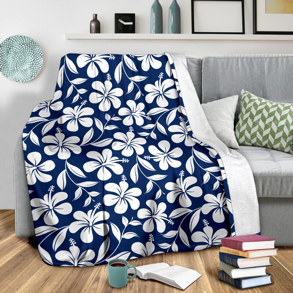 Hibiscus Pattern Print Design HB031 Fleece Blanket