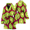 Kiwi Pattern Print Design KW05 Women Bathrobe