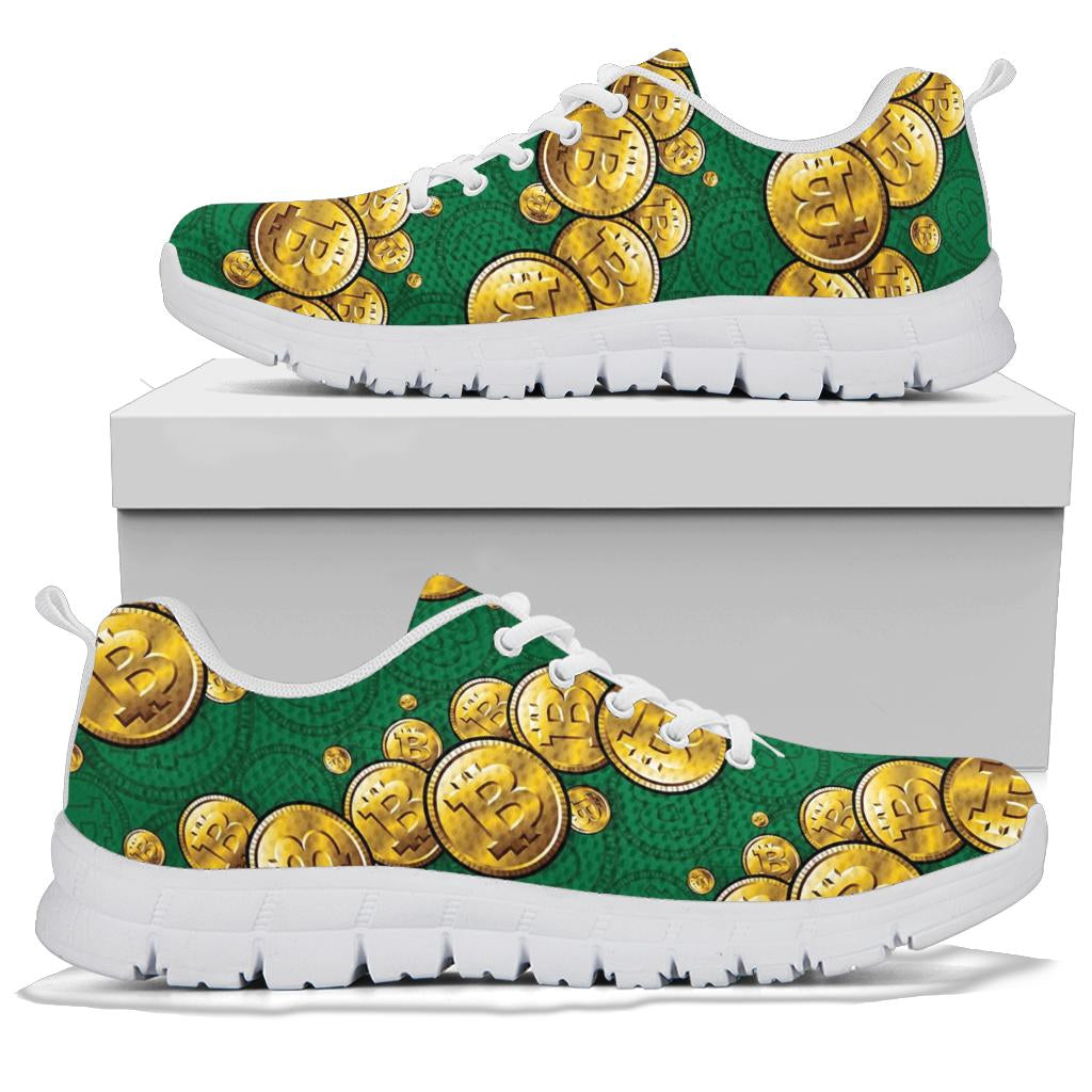 Bitcoin Pattern Print Design DO02 Sneakers White Bottom Shoes