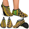 Polynesian Tribal Color Aqua Water Shoes