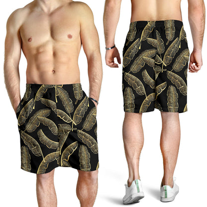 Banana Leaf Pattern Print Design BL07 Mens Shorts