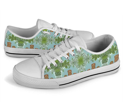 Tiki Wood Island White Bottom Low Top Shoes