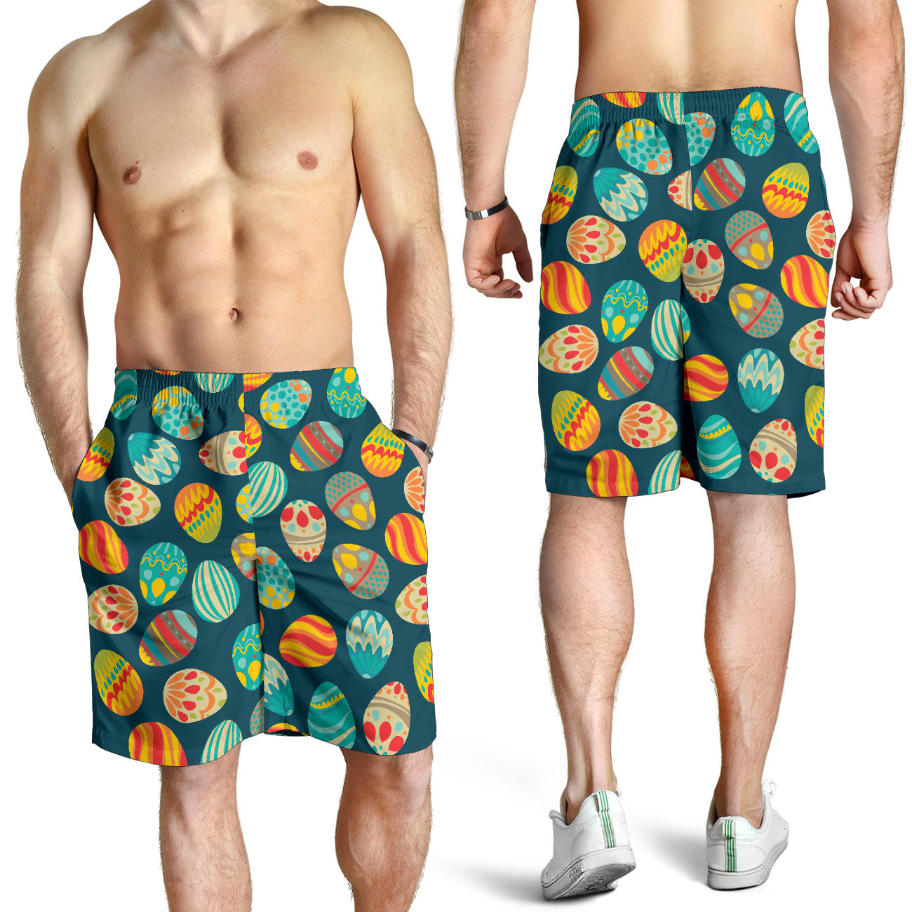 Easter Eggs Pattern Print Design RB09 Mens Shorts