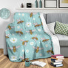 Bee Pattern Print Design BEE010 Fleece Blanket