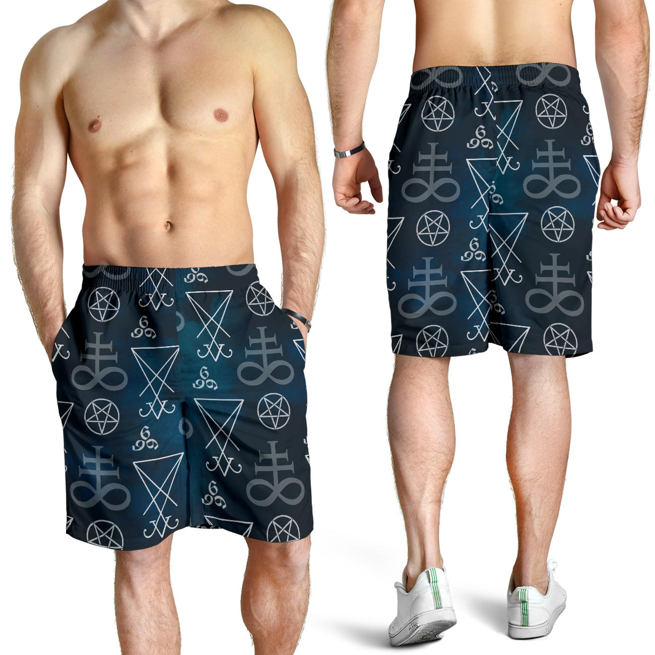 Pentagram Pattern Print Design A03 Mens Shorts