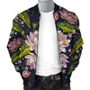 lotus Embroidered Pattern Print Design LO06 Men Bomber Jacket