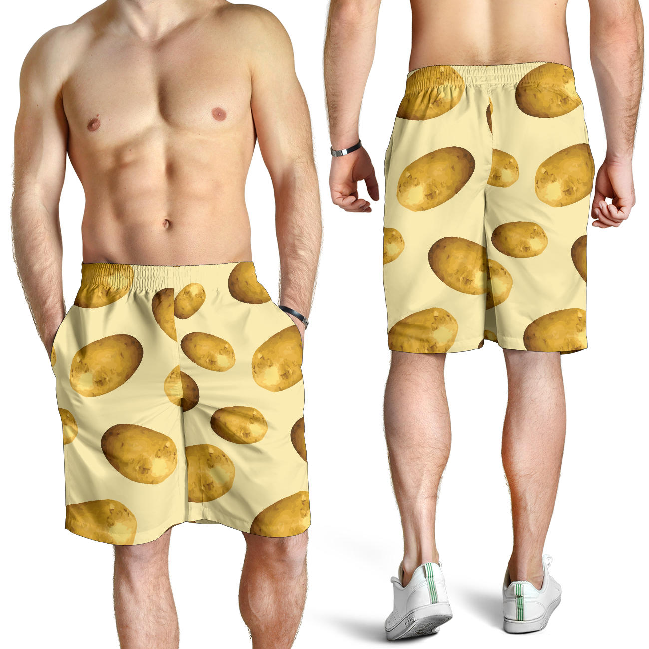 Potato Pattern Print Design A01 Mens Shorts