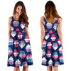 Cupcake Pattern Print Design CP04 Midi Dress