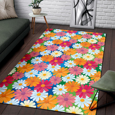 Daisy Pattern Print Design DS05 Area Rugs