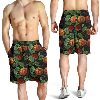 Pumpkin Pattern Print Design A02 Mens Shorts