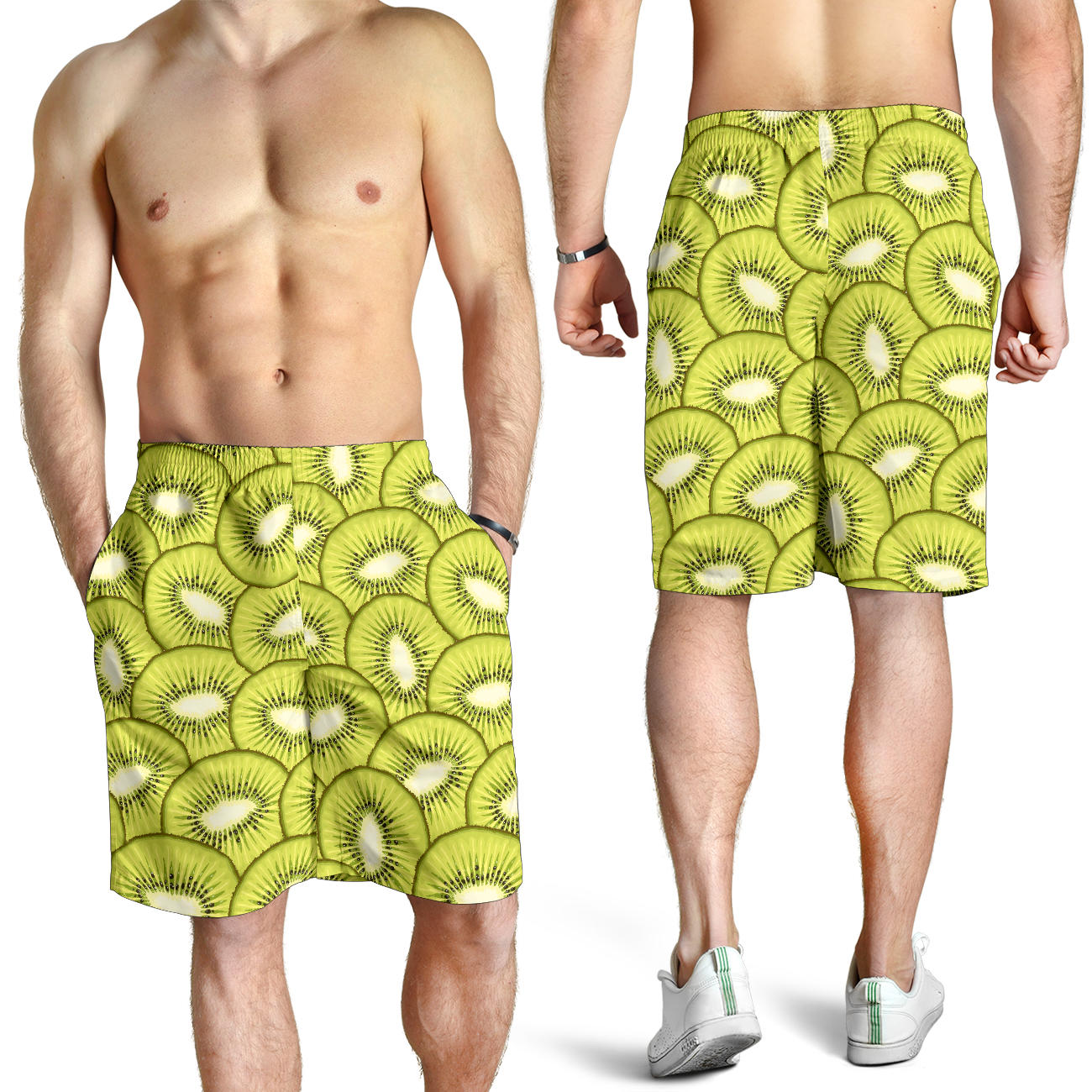 Kiwi Pattern Print Design KW07 Mens Shorts