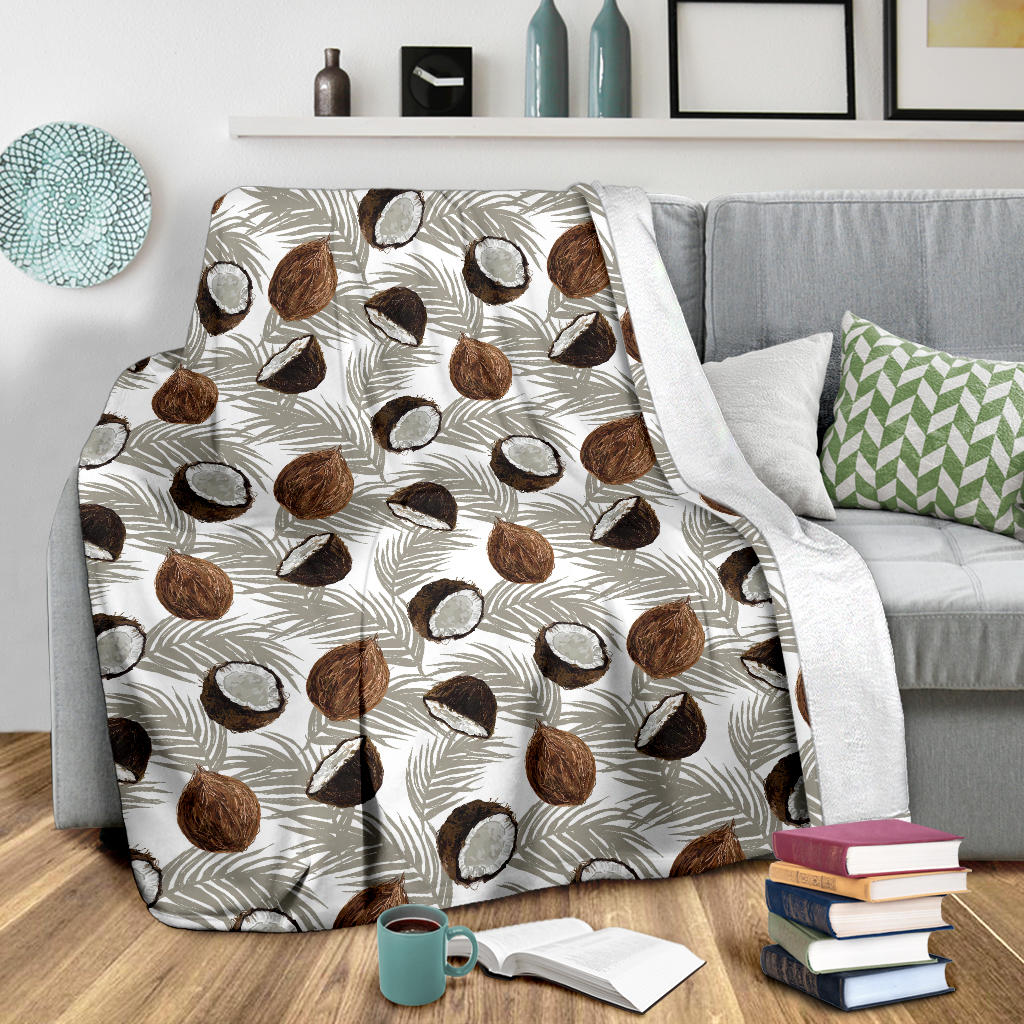 Coconut Pattern Print Design CN03 Fleece Blanket