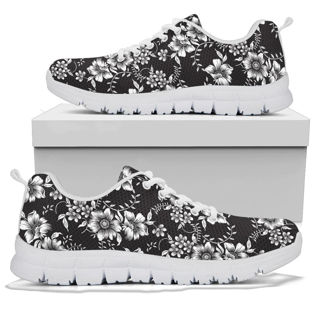 Gerberas Pattern Print Design GB02 Sneakers White Bottom Shoes