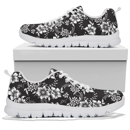 Gerberas Pattern Print Design GB02 Sneakers White Bottom Shoes