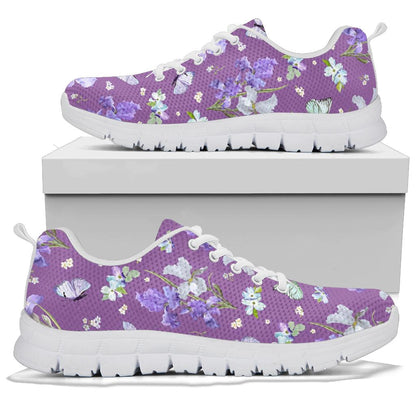 Iris Pattern Print Design IR09 Sneakers White Bottom Shoes
