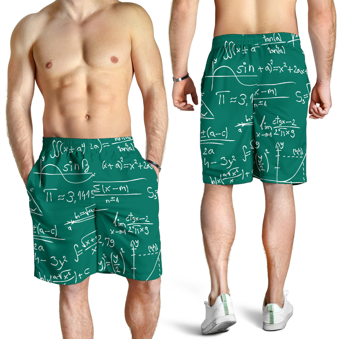 Math Pattern Print Design 01 Mens Shorts