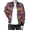 Aztec Pattern Print Design 09 Women's Bomber Jacket