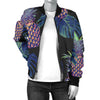 Pineapple Pattern Print Design PP04 Women Bomber Jacket