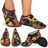 Bird Of Paradise Pattern Print Design BOP016 Aqua Water Shoes