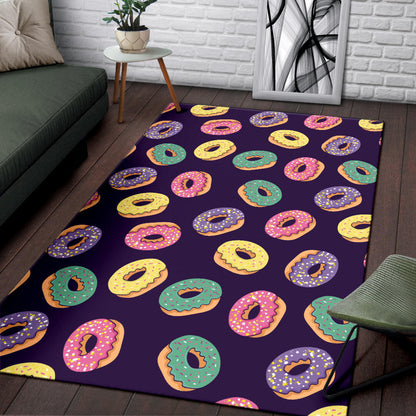Donut Pattern Print Design DN08 Area Rugs