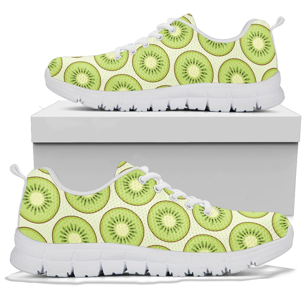 Kiwi Pattern Print Design KW02 Sneakers White Bottom Shoes