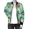 Butterfly Pattern Print Design 09 Women's Bomber Jacket