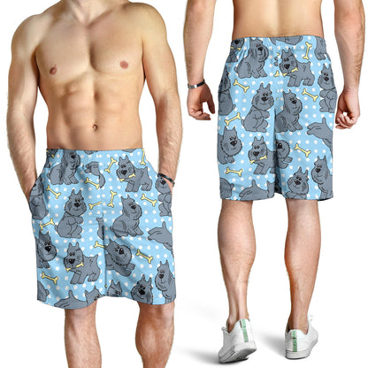 Schnauzers Pattern Print Design A02 Mens Shorts