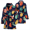 Apple Pattern Print Design AP09 Women Bathrobe