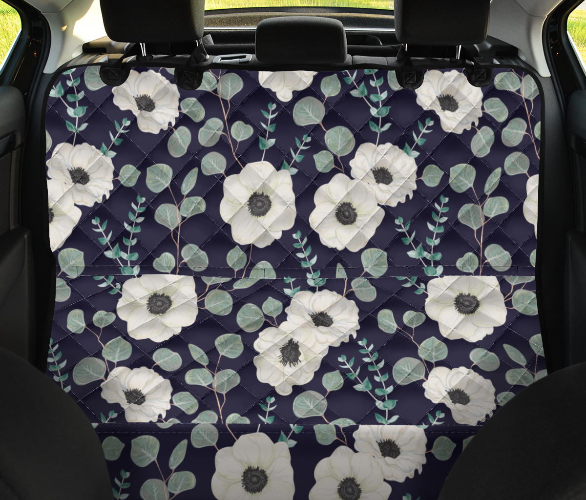 Anemone Pattern Print Design AM01 Rear Dog  Seat Cover