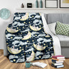 Rabbit Sleeping Pattern Print Design RB08 Fleece Blanket