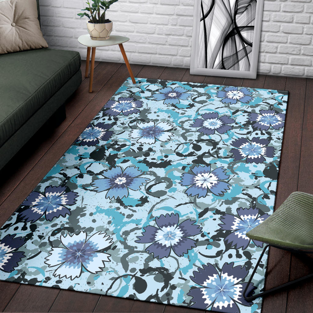 Carnations Pattern Print Design CN04 Area Rugs