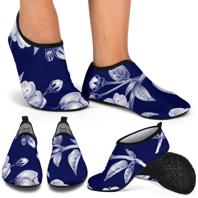 Cherry Blossom Pattern Print Design CB01 Aqua Water Shoes