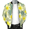 Daffodils Pattern Print Design DF01 Men Bomber Jacket