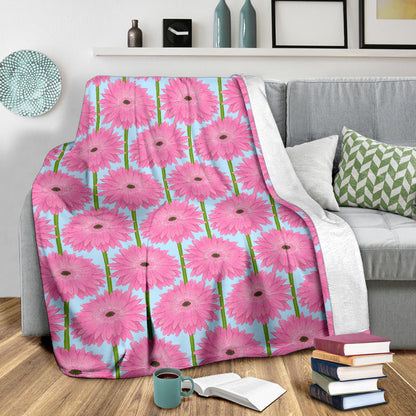 Gerberas Pattern Print Design GB01 Fleece Blanket