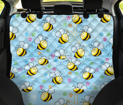 Bee Pattern Print Design BEE03 Rear Dog  Seat Cover