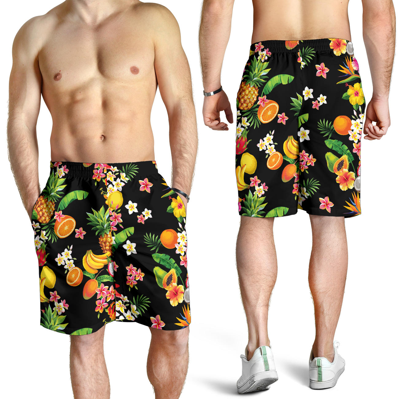 Tropical Fruits Pattern Print Design TF02 Mens Shorts