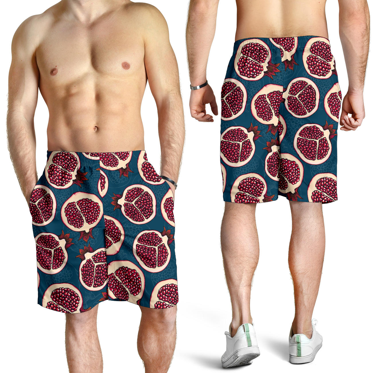 Pomegranate Pattern Print Design PG02 Mens Shorts