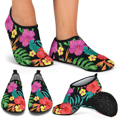 Hibiscus Red Hawaiian Flower Aqua Water Shoes