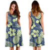 Pineapple Pattern Print Design PP07 Midi Dress