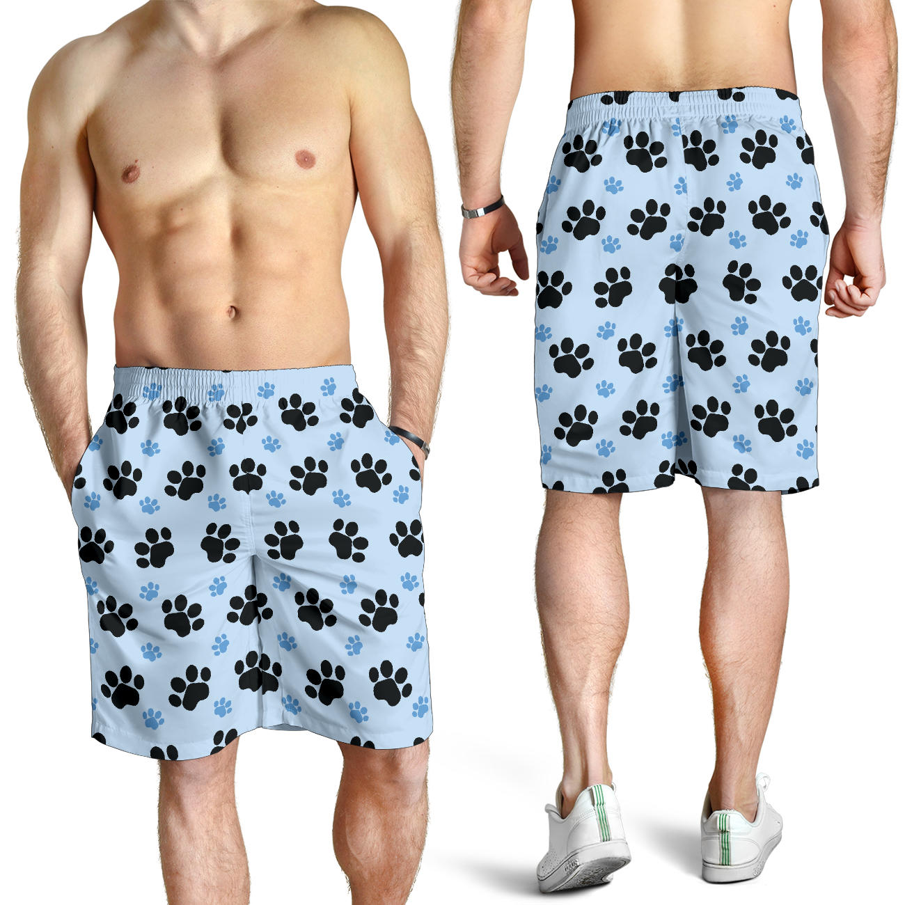 Paw Pattern Print Design A04 Mens Shorts
