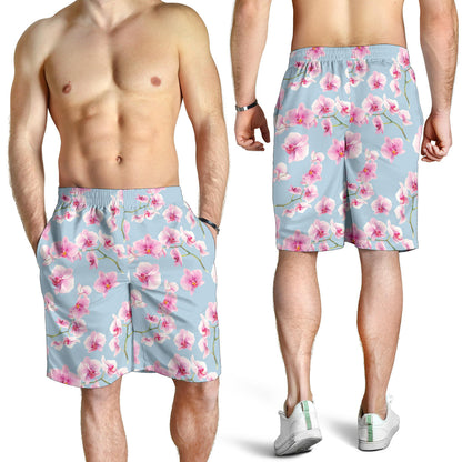 Orchid Pattern Print Design A01 Mens Shorts