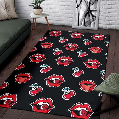 Cherry Pattern Print Design CH04 Area Rugs