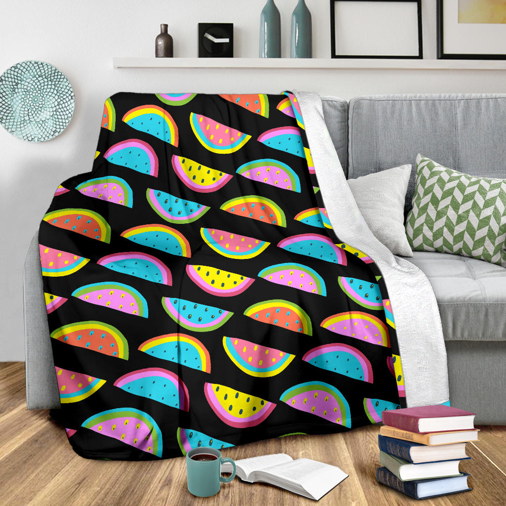 Watermelon Pattern Print Design WM08 Fleece Blanket