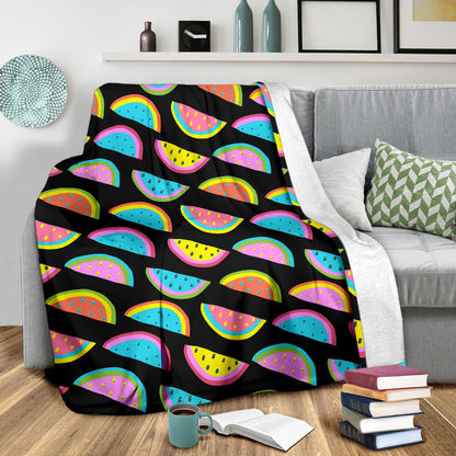 Watermelon Pattern Print Design WM08 Fleece Blanket