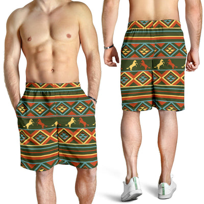 Horse Western Pattern Mens Shorts