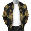 lotus Boho Pattern Print Design LO03 Men Bomber Jacket