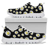 Daisy Pattern Print Design DS01 Sneakers White Bottom Shoes