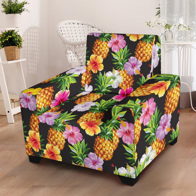 Pineapple Hibiscus Armchair Slipcover